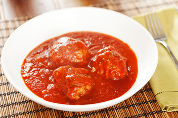 Meatballs with tomato sauce