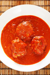 Meatballs with tomato sauce
