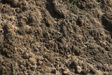 Brown soil or earth texture material