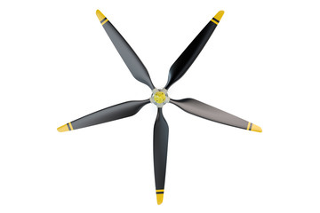 Airplane propeller with 5 blades © alexlmx