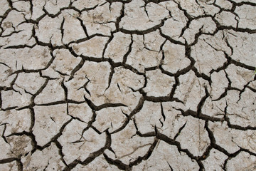 Close up of cracked textured background