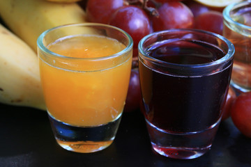Mix fruit and juice