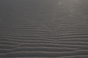 Ripples on a sandy beach
