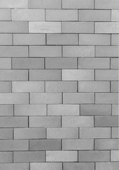 black and white background of brick wall texture