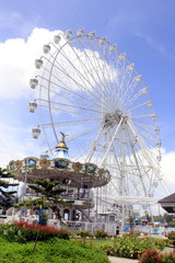 Ferris wheel in a theme park