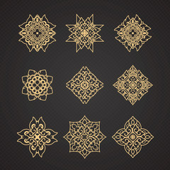 Vector set of thai art design