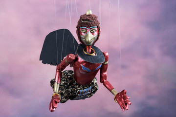 Garuda and Naga Traditional Thai String Puppet

