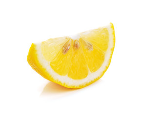 lemon slice isolated on white