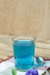 Butterfly-pea or Blue-pea flower herbal tea