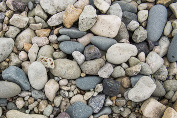 Ocean stones, sand background