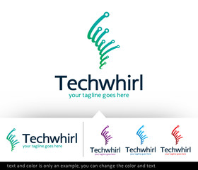 Technology Logo Template Design Vector