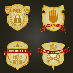 protect and security gold labels