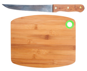Knife and cutting board