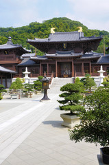Naklejka premium Chi Lin Buddhist Temple Hong Kong