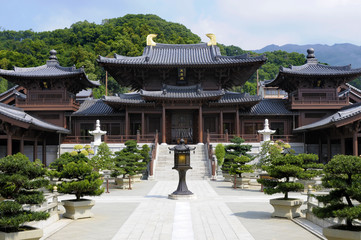 Chi Lin Buddhist Temple Hong Kong China