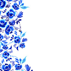 Abstract  folk floral background
