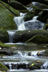 Fototapeta na wymiar Kleine Wasserfälle im Bayerischen Wald
