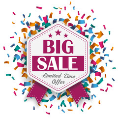 Hexagon Emblem Big Sale Confetti