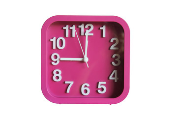 clock color pink