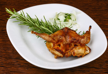 Grilled quail