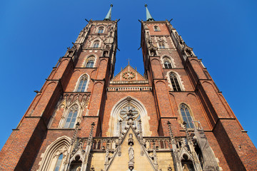Obraz premium Wroclaw Cathedral towers