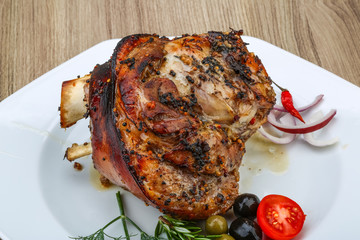 Roasted pork knee