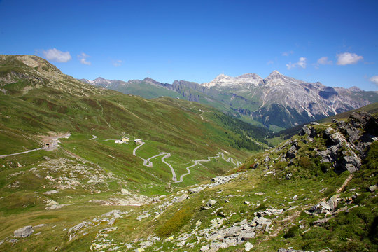 Splugenpass in Switzerland