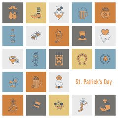 Saint Patricks Day Icon Set