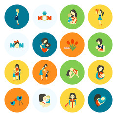 Happy Mothers Day Icons