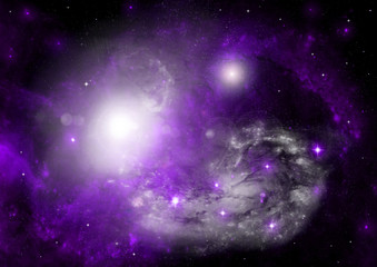 Fototapeta premium galaxy in a free space