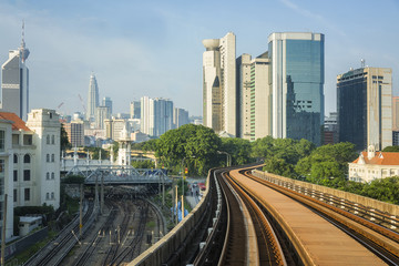 Fototapeta na wymiar Landscape of the Malaysia financial business district