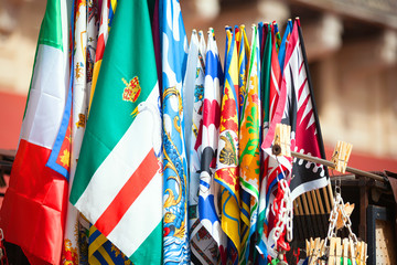 Banners of the Contrade in Siena