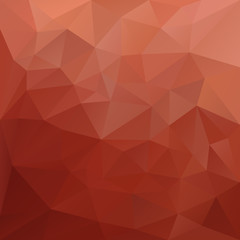 vector polygonal background - triangular design in red colors - brick