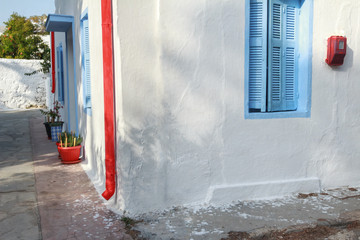 Exterior details of traditional rural Greek house on Kos island © nkarol