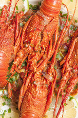 langoustes cuisinées à la créole