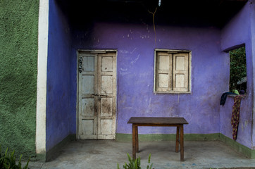 Fototapeta na wymiar Casa in un Villaggio Ari, Etiopia