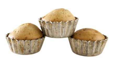 cupcakes in metal moulds