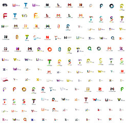 Mega set of letter logos