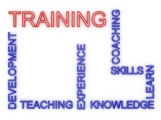 Naklejka premium Training business concept