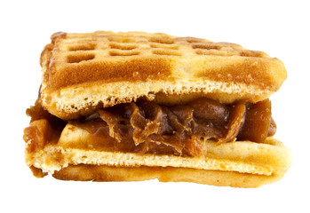 waffles with spissated milk