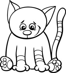 cute kitten coloring book