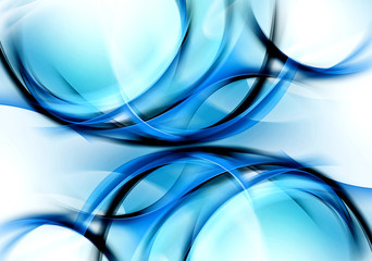 Blue Composition Background Mirror Image