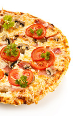 Pizza on white background 