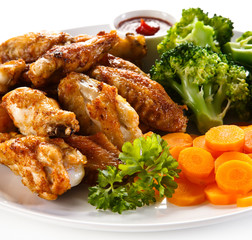 Grilled chicken wings 