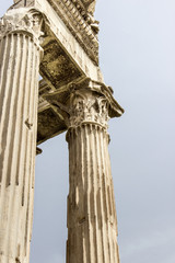 temple / Roman column in the Roman Forum 