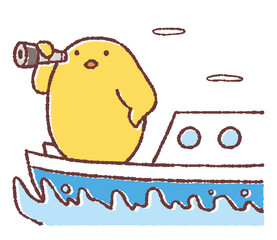 航海するヒヨコ © TAMAGO POTATO