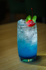 Blueberry italian soda