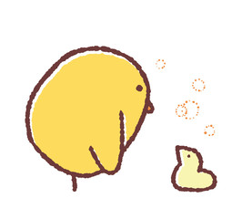 ヒヨコとコトリ © TAMAGO POTATO