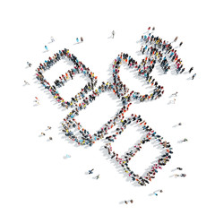 people  shape  satellite cartoon