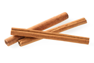 cinnamon sticks on white, (large depth of field, taken with tilt shift lens)